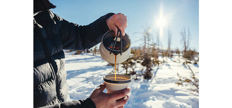 SEA TO SUMMIT X-Pot Kettle - składany czajnik turystyczny, idealny na biwak i camping - pojemność: 1.3 litra